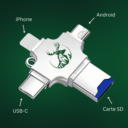 Adaptateur 3 en 1 pour téléphone